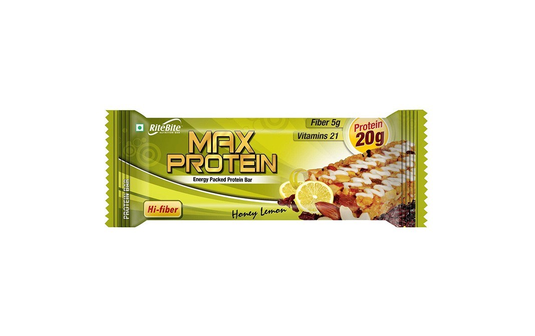 Ritebite Max Protein Bar, Honey Lemon   Pack  70 grams
